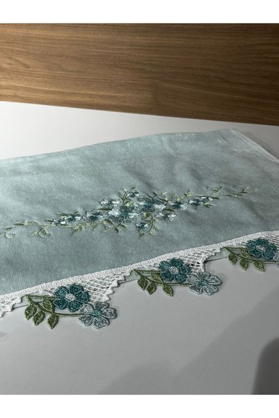 VELLON HOME Velvet Embroidered Towel 50 X 90