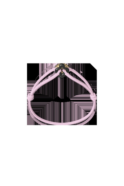 Wecord London Mini Black Clover Cord Bracelet