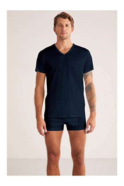 Kom تي شيرت ELITE بياقة على شكل V