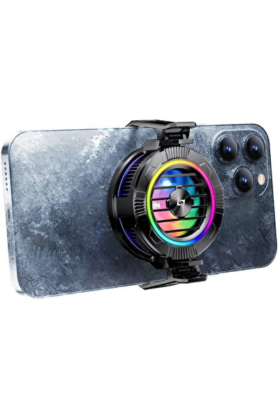 Techsuit Ventilator telefon, RGB - (P66) - Negru