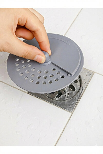 LİRAZON مصفاة متعددة الأغراض بغطاء دوار، حامل قمامة مقاوم للماء للدش والحوض و...