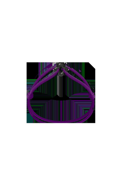 Wecord London Mini Black Clover Cord Bracelet