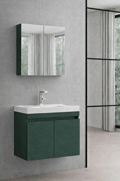 Gold Ban-yom ECO 65 YEŞİL MDF Banyo Mobilyası Seti