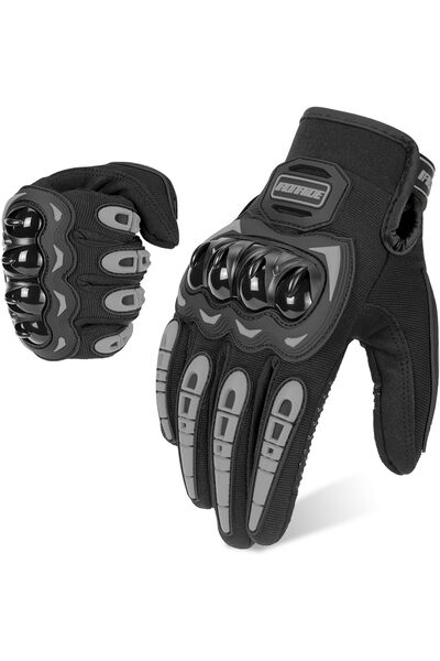 Arabest قفازات دراجة نارية، شاشة لمس كاملة الأصابع، شبكة مسامية، حماية خارجية...