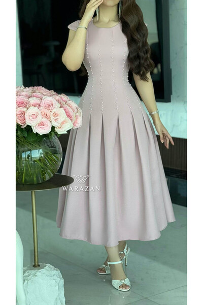 Warazan A soft flared dress for Eid with Lol