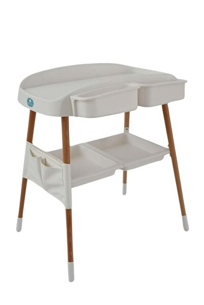 Generic طاولة غيار أطفال بيبي شاين مع رف تخزين سفلي وجيوب جانبية - من الولادة...