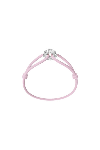 Wecord London Silver Soho Pavé Cord Bracelet