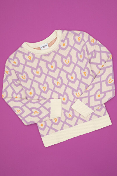 U.S. Polo Assn. Girl's Dark Raspberry Sweater 50316371-Vr104