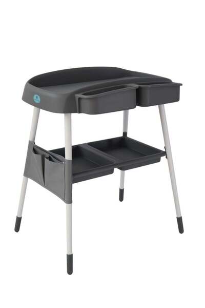 Generic طاولة غيار أطفال بيبي شاين مع رف تخزين سفلي وجيوب جانبية - من الولادة...