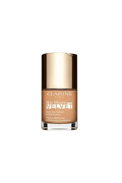 Clarins Fond de ten lichid Skin Illusion Velvet, finisaj mat, 108,5 W, nuanță...