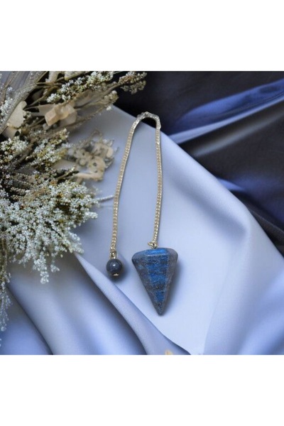 feyza collection Natural Stone Lapis Lazuli Pendulum Pandül