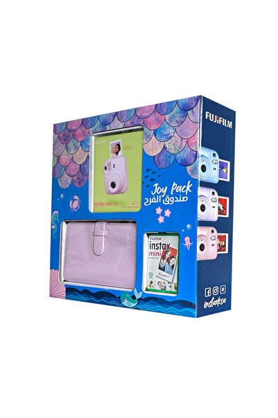 Instax مجموعة كاميرا ميني 12 جوي (لون وردي فاتح)