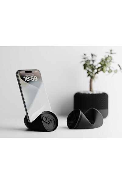 Sani Βάση τηλεφώνου "SODA CAN PHONE" 88 x 78 x H48 mm - Βαθύ μαύρο