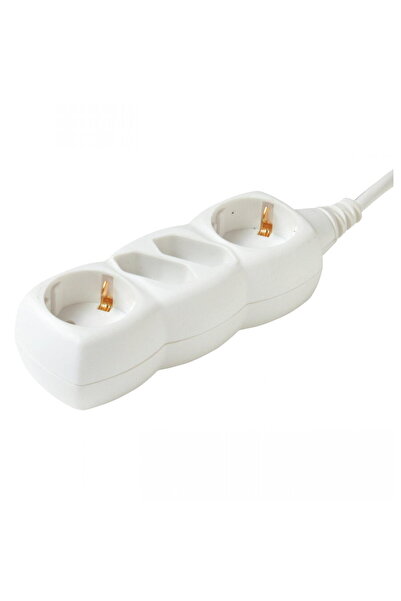 Somogyi Network Extension Cord, 4 Sockets (2 Euro + 2 with Ground), 1.5 m, White