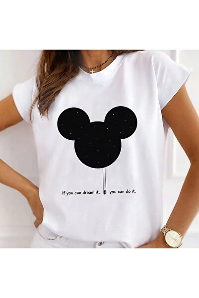 Kartier Tricou Dama Alb You Can Do It