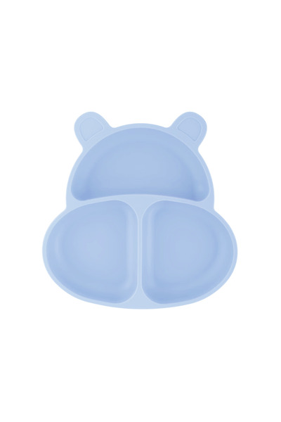 pandish Vakum Tabanlı Silikon Mama Tabağı Sky Blue