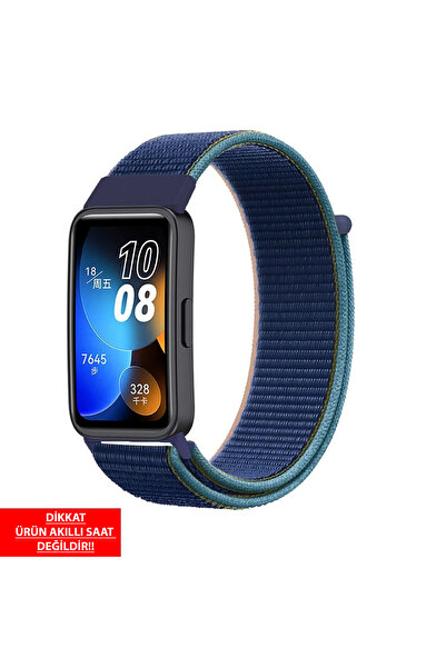 Dexmon Huawei Band 8 / 9 / 10 Compatible Straw Weave Thin Fabric Velcro Cord ...