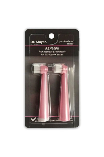 REPLACEMENT 2 Heads Electric Toothbrush GTS 1050 Pink Dr.Mayer