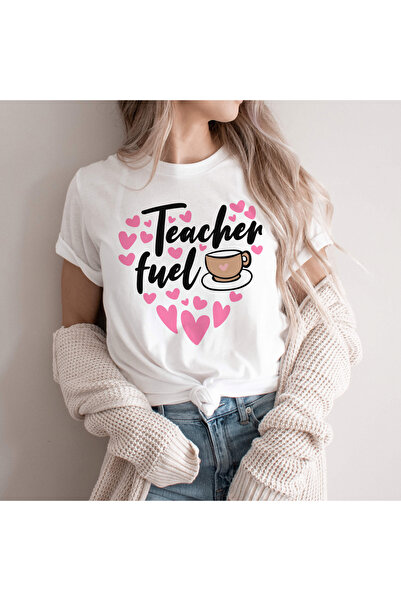 Kartier Tricou Dama Alb Teacher Fuel