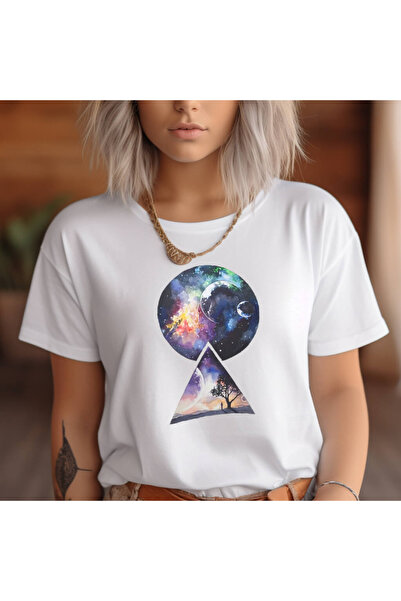 Kartier Tricou Dama Alb Astral Moon
