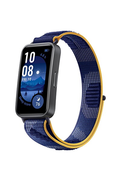 Huawei Band 9 Fitness Bracelet, Dark Gray Body with Blue Nylon Strap