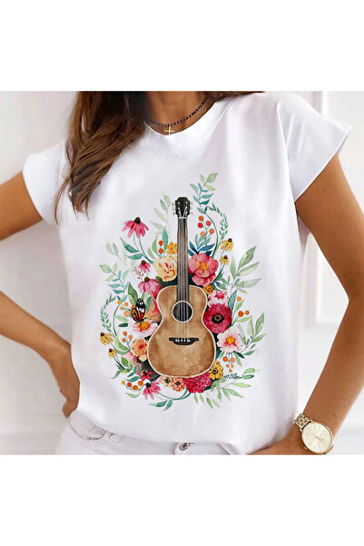 Kartier Дамска тениска Бяла Звукът на цветята