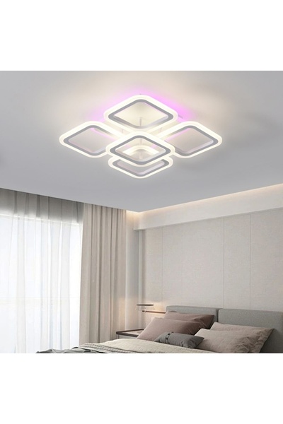 proled Telecomandă pentru candelabru LED 104W ACR-8064 Alb, Design cu stratur...