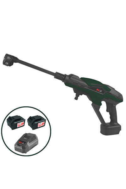 KLPRO KLY18B-50 18V/5Ah 55 Bar Çift Akülü Şarjlı Yıkama Makinesi