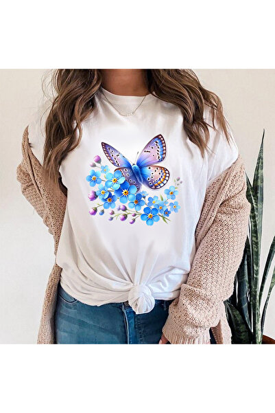 Kartier Tricou Dama Alb Ethereal Blue