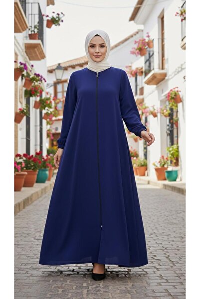 new ats Zippered Mevlana Tesettür Ferace