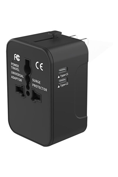 Techsuit Adaptor de încărcare de rețea pentru priză 2 x USB-C, UE, Marea Brit...