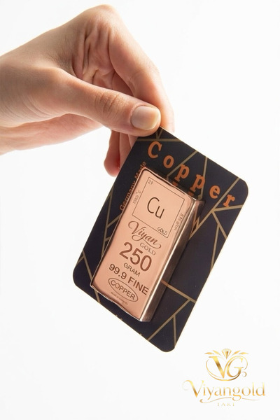VİYANGOLD Yatırımlık bakır külçe 250 G %99.99 Saflıkta