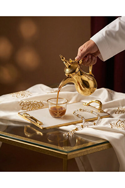 Zaytoon Set of 6 Arabic Coffee Cups – Saudi Arabia Iconic, Glass Cups with Go...