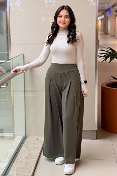 Ghisa A Pleated Wide-Leg Modal Pants