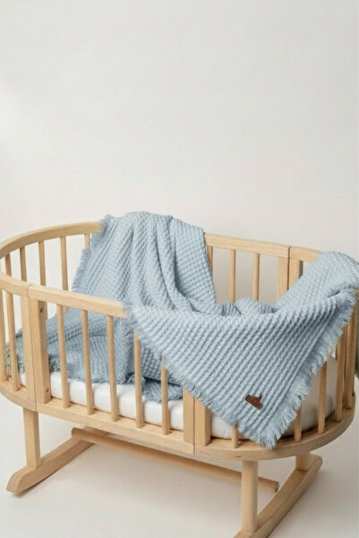 Rain Baby بطانية أطفال من قماش الوافل بيكيه