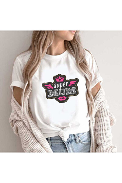Kartier Tricou Dama Alb Super Mom