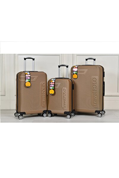 Anka Abs Kabin Orta Ve Büyük Boy Vizon 3'lü Valiz Seti