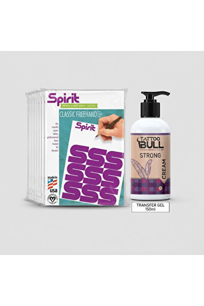 PANORMOS TattooBull | Spirit: Profesyonel Freehand Transfer Seti