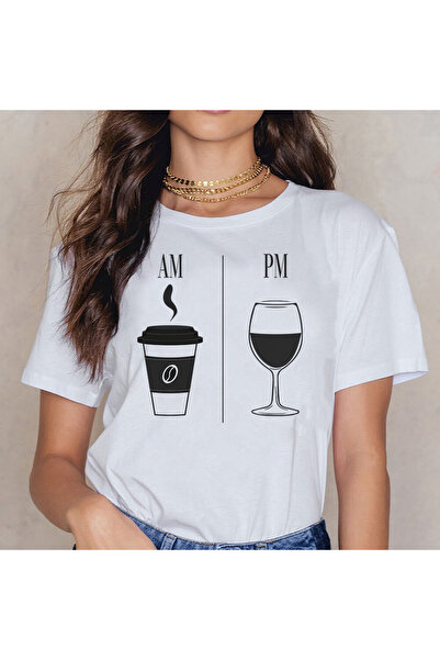 Kartier Tricou Dama Alb Coffee Wine