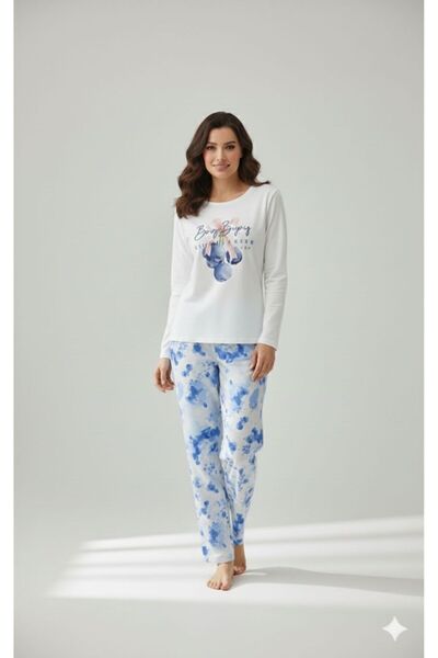 kuzey homewear Set de pijamale Blue Berry