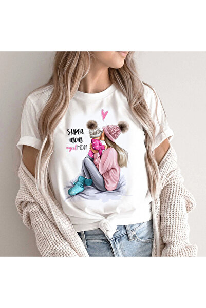 Kartier Tricou Dama Alb Super Girl Mom