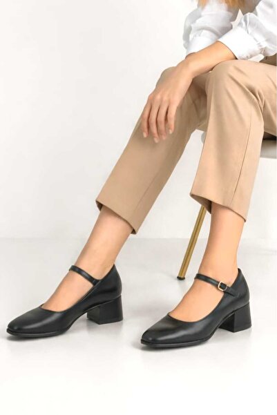 Best Group Women's Elegant Closed Single Strap Square Toe Low Heel Shoes