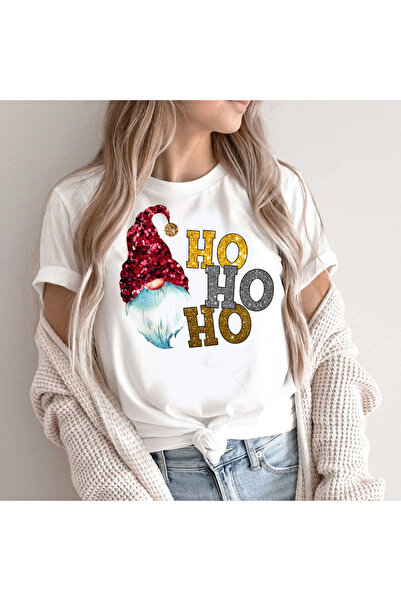 Kartier Tricou Dama Alb Ho Ho Ho Gnome
