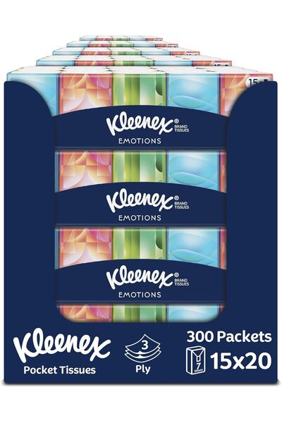 Kleenex Emotions Pocket Pack Tissues – Stylish, Soft & Convenient Mini Packs ...