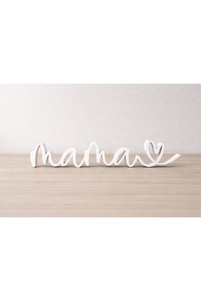 OEM White 'Mama' Decoration