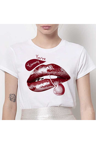 Kartier Tricou Dama Alb You're Yummy