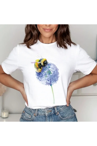 Kartier Tricou Dama Alb Buzzing Blossom