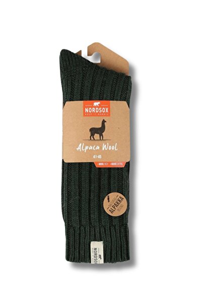 nordsox زوج واحد من الجوارب الرجالية الدافئة المصنوعة من صوف الألبكة باللون ا...