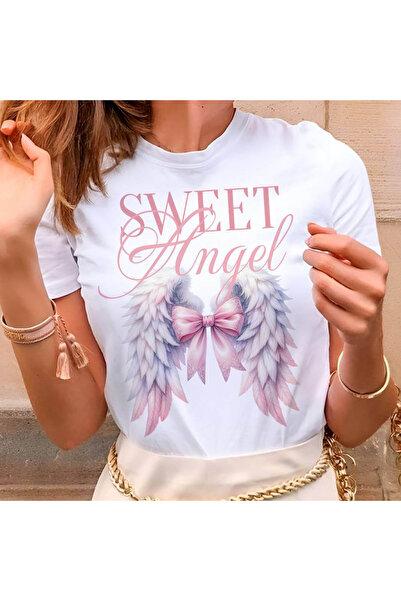 Kartier Tricou Dama Alb Sweet Angel bow