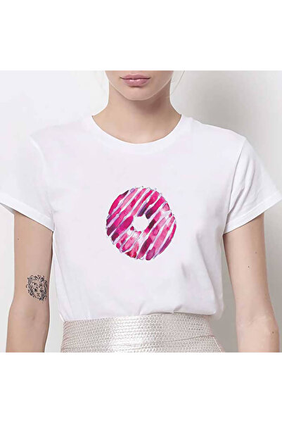 Kartier Tricou Dama Alb Pink Donut